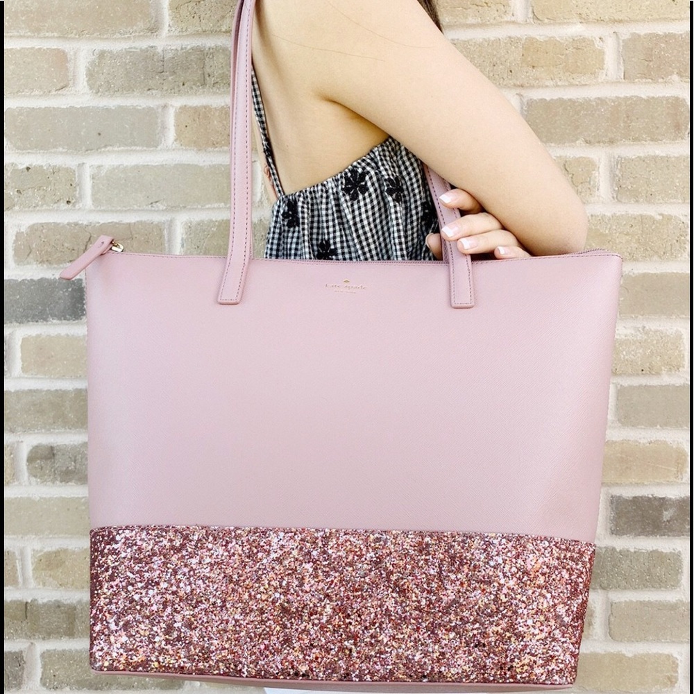 Kate Spade Large Penny Tote Glitter